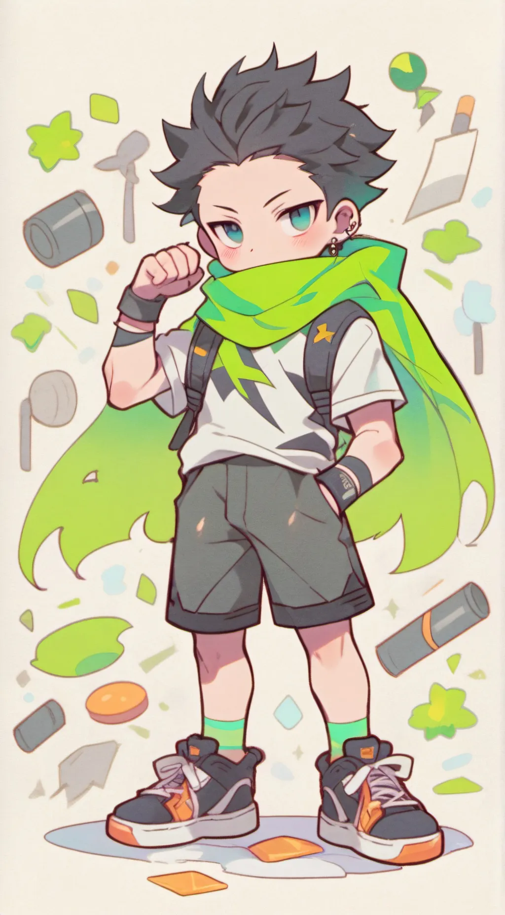 ai character: Mono Takahashi  background