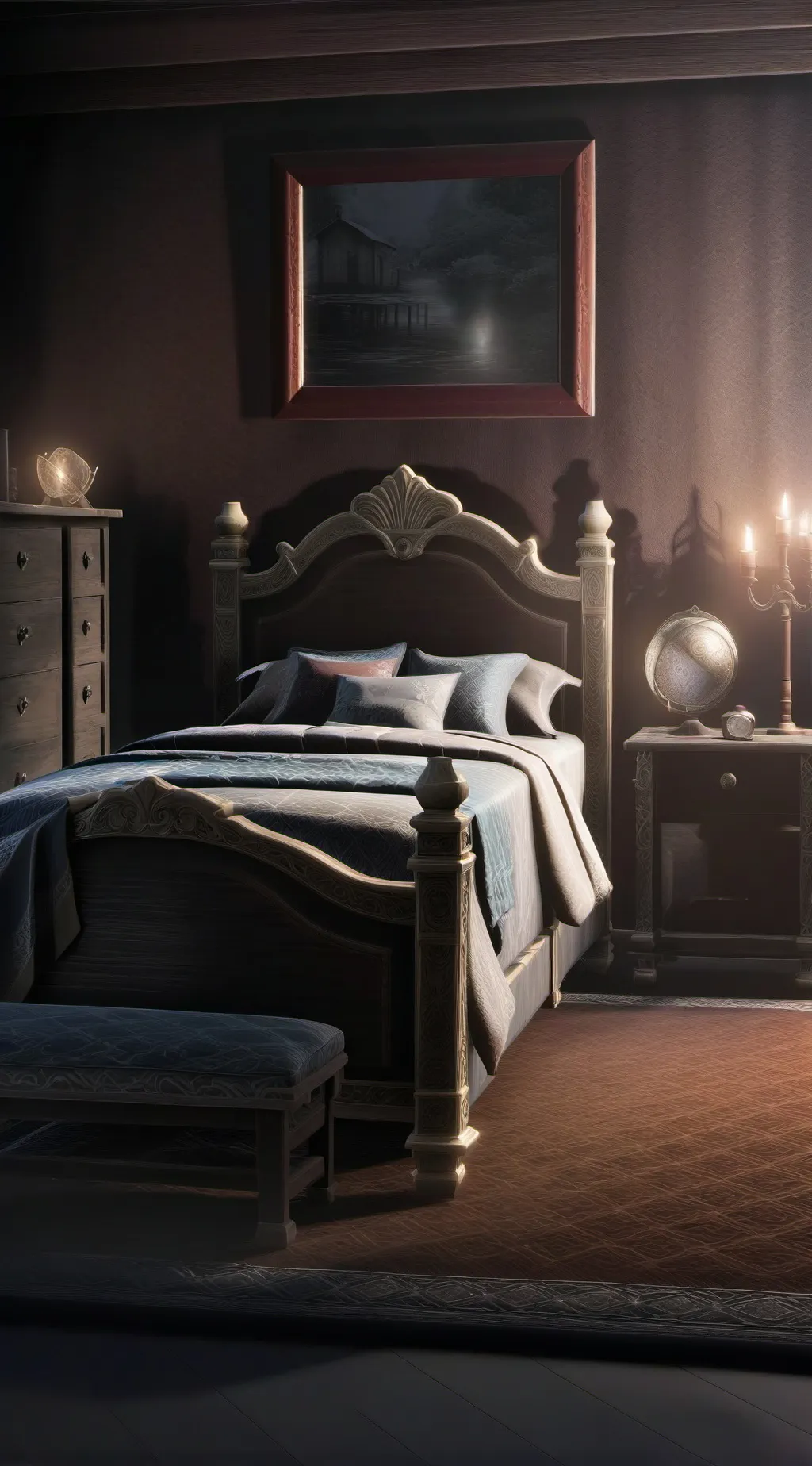 ai character: LN sleepover background