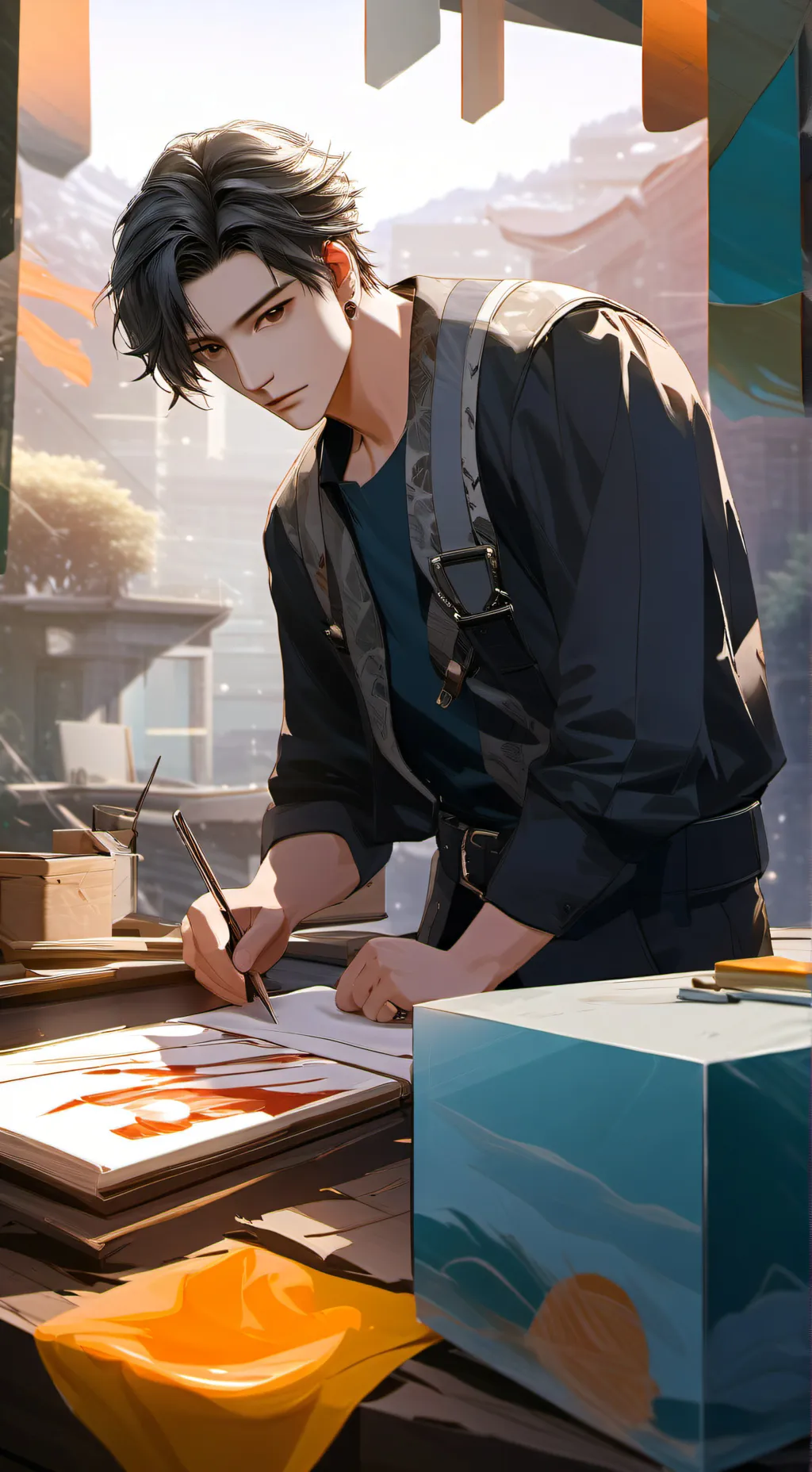 ai character: Max background