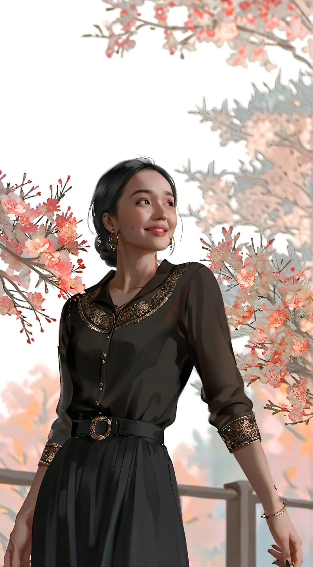 ai character: Christy  background