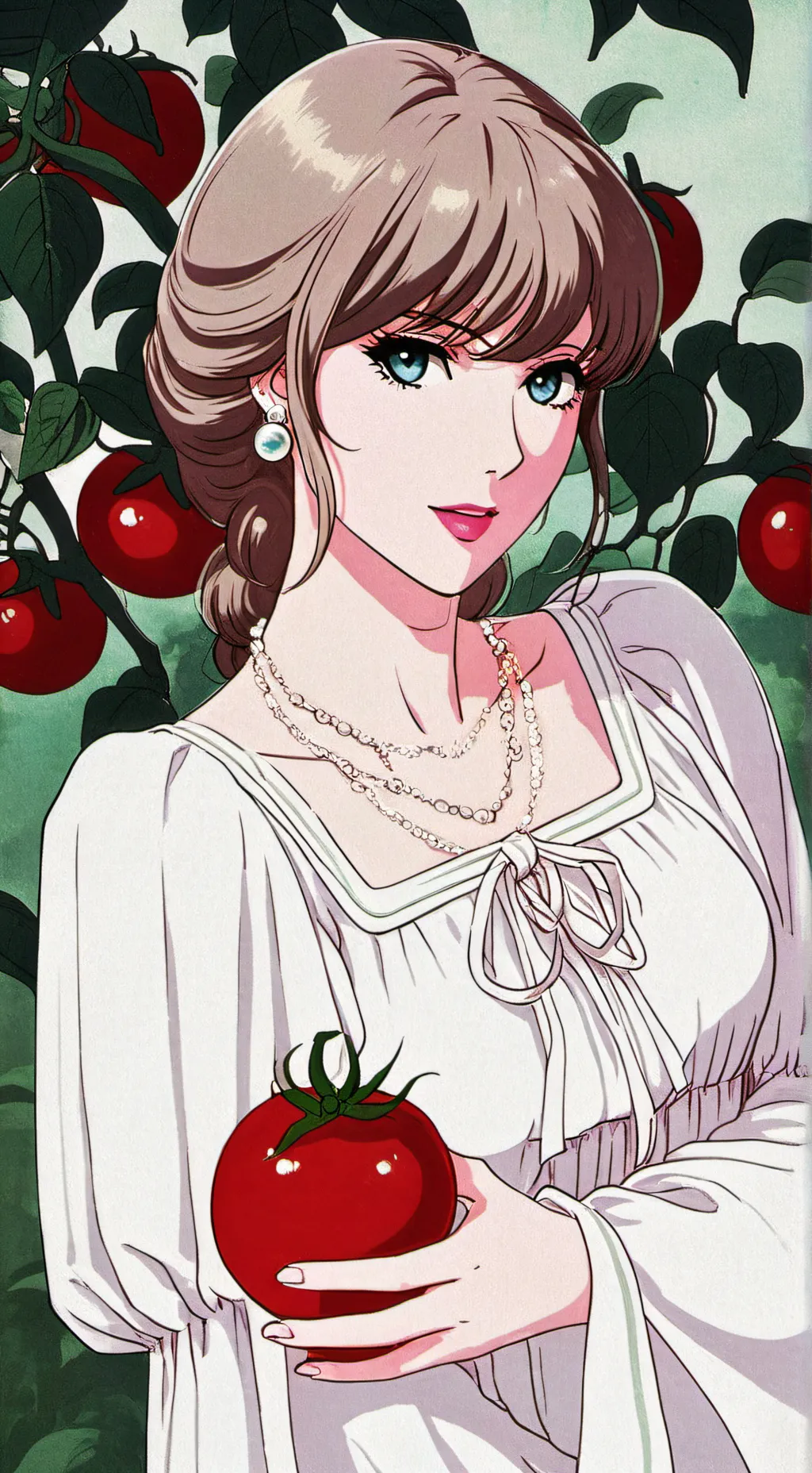 ai character: tomato background