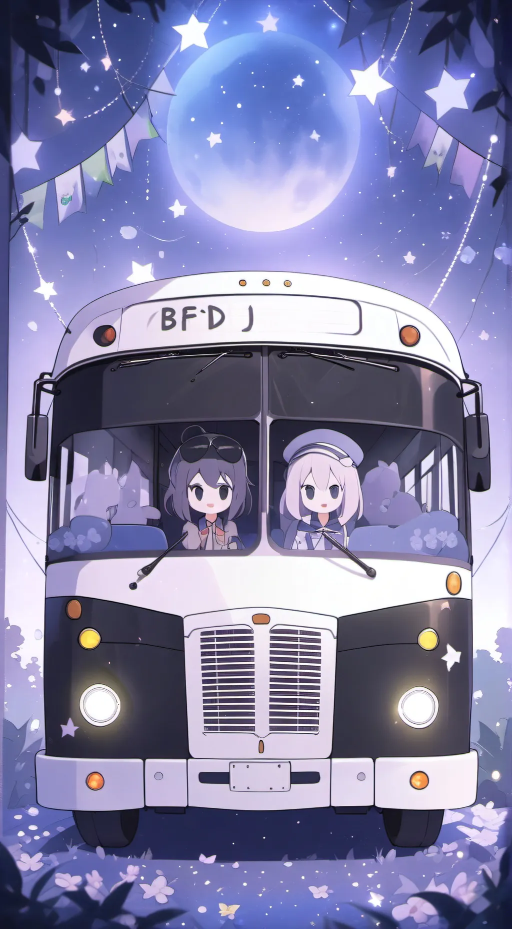 ai character: Bfdi road trip background