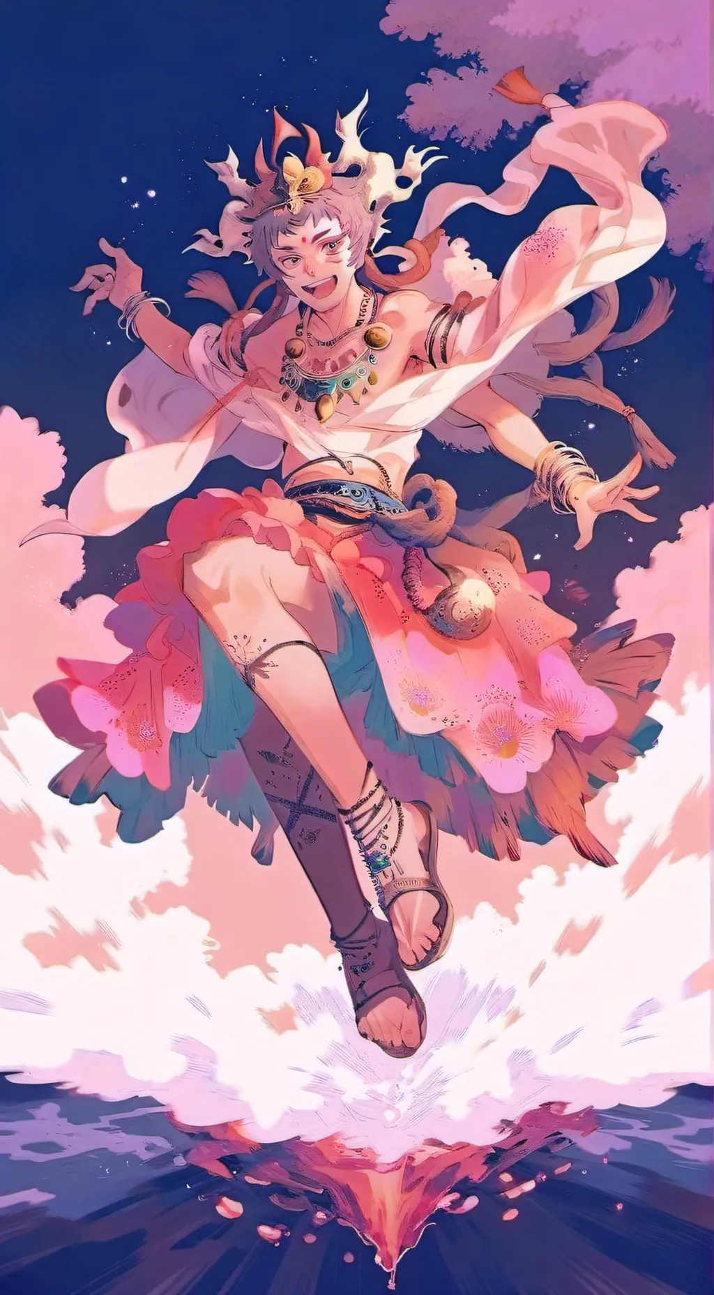 ai character: uppermoons+ muzan background