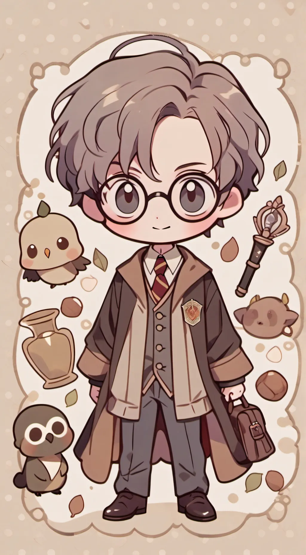 ai character: Harry Potter  background