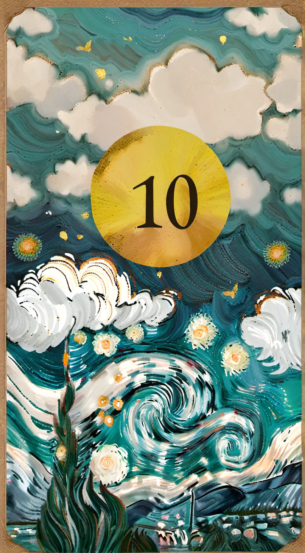 ai character: Number universe background