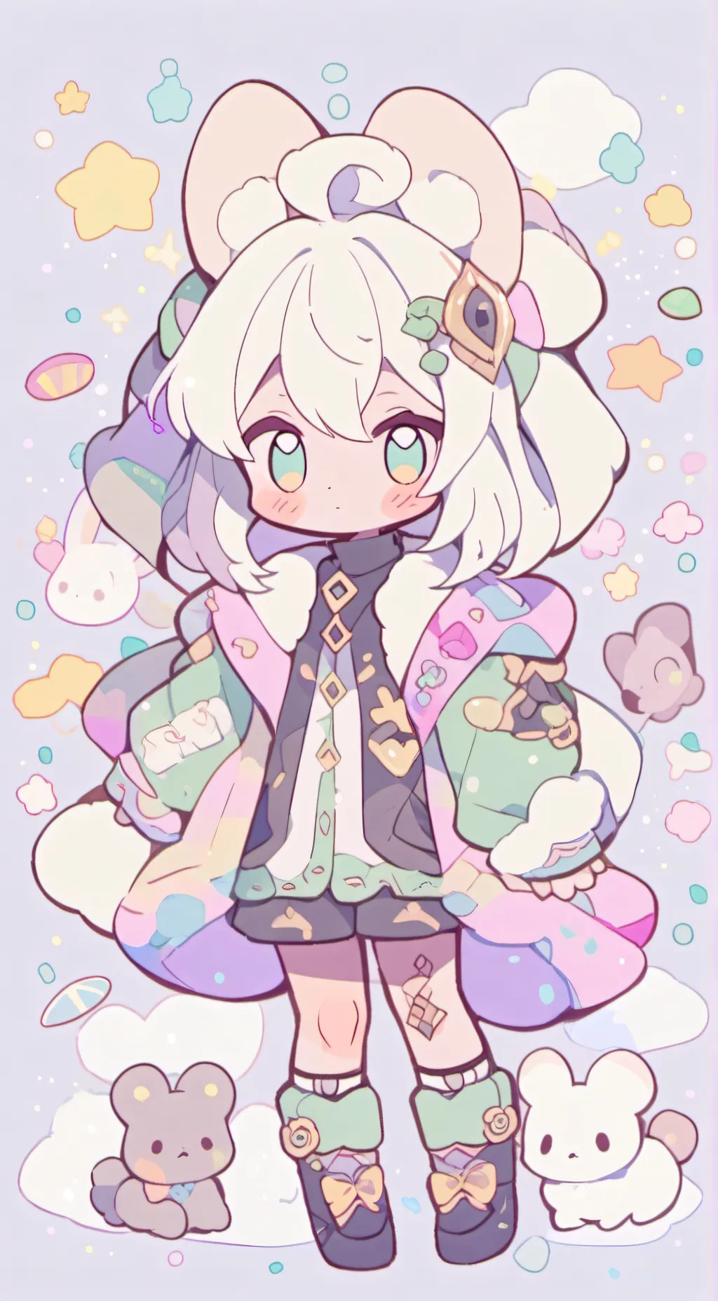 ai character: furry infection  background