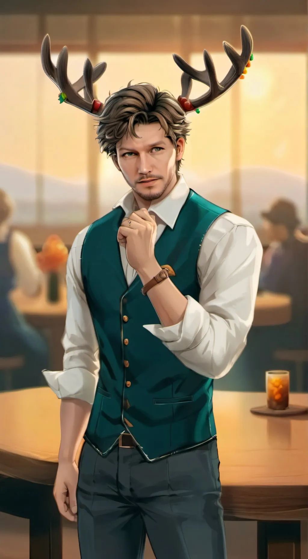 ai character: Teal Moontanner  background