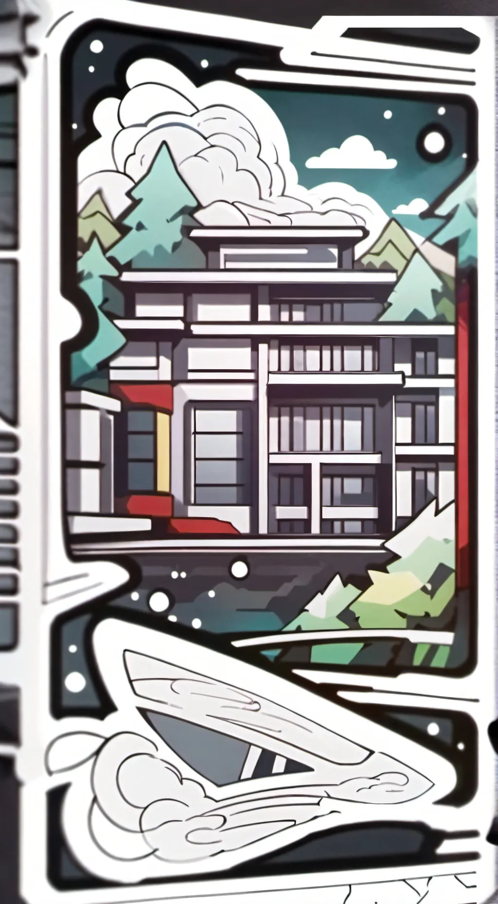 ai character: MHM field trip!  background