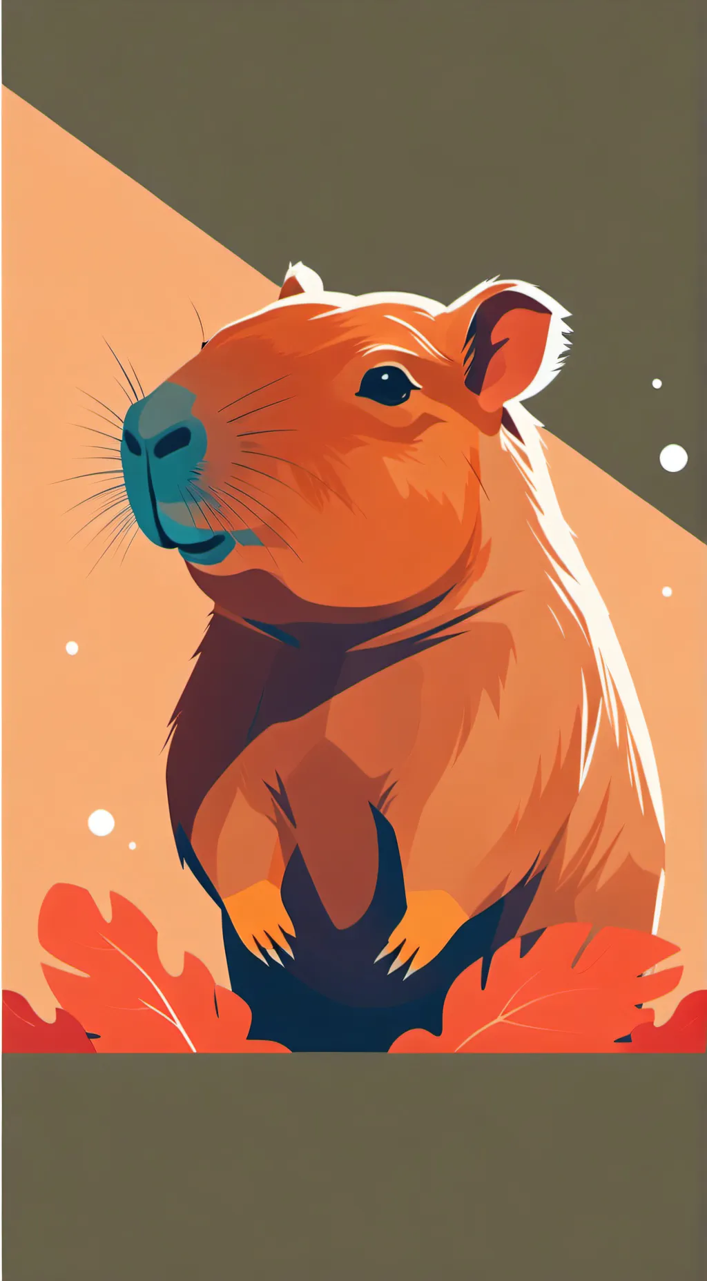 ai character: capybara background