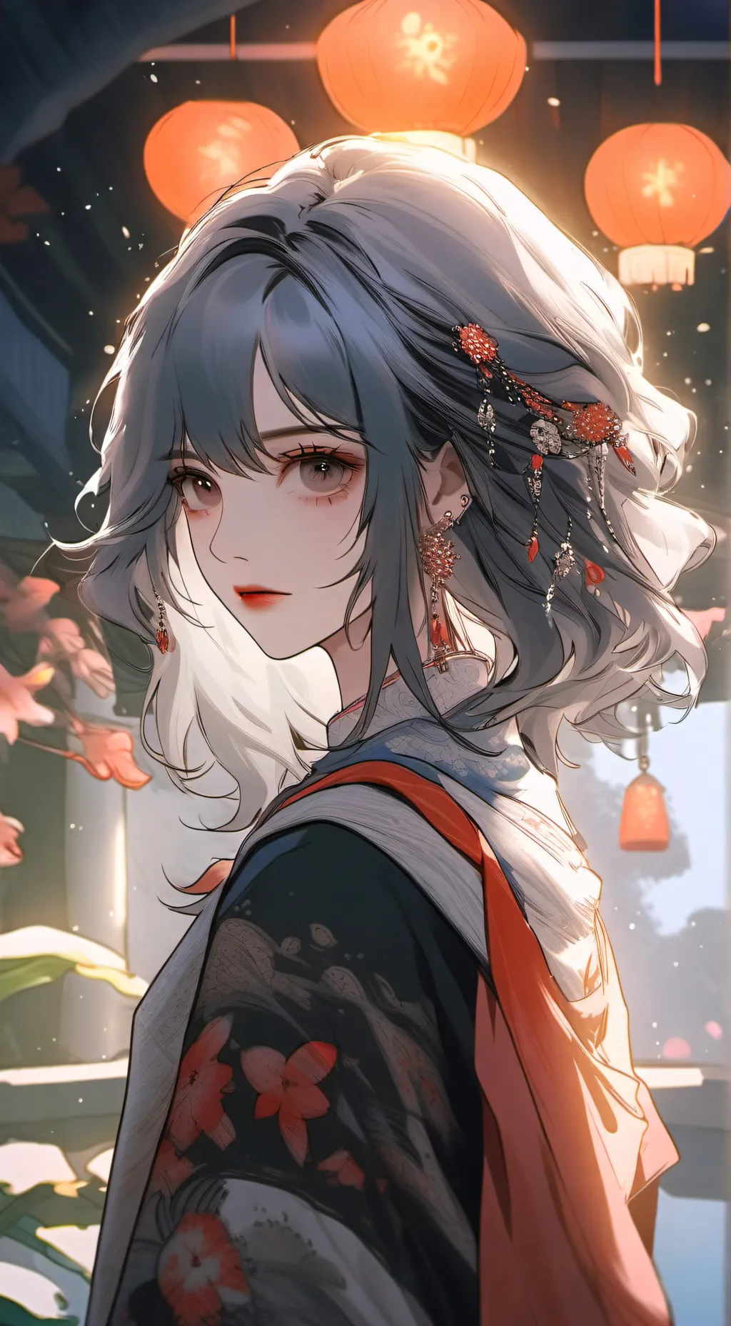 ai character: The ice girl background