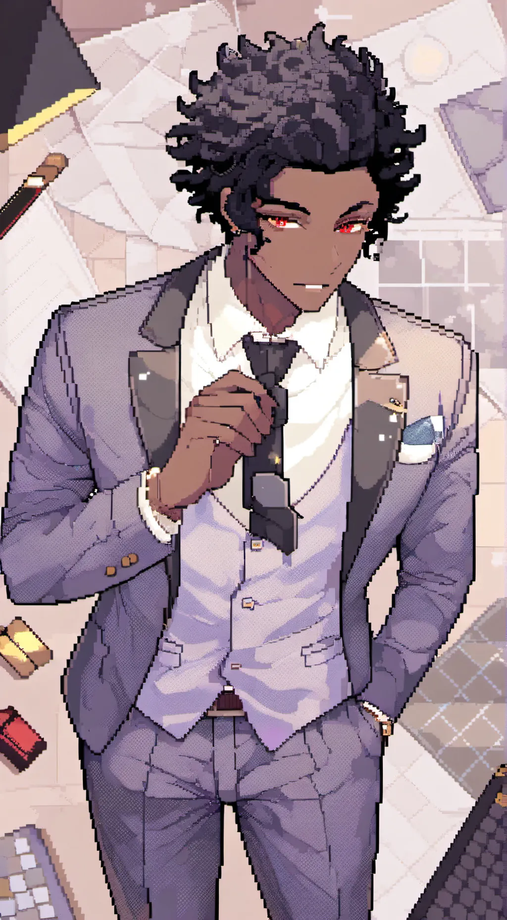 ai character: Aether 🔪 background