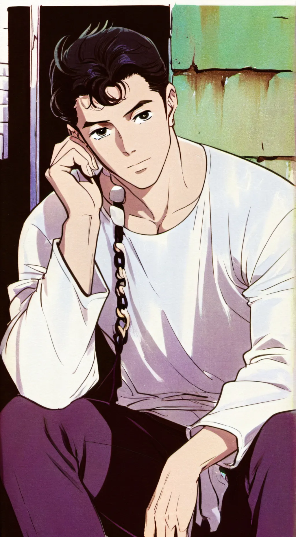 ai character: Homless ronaldo background