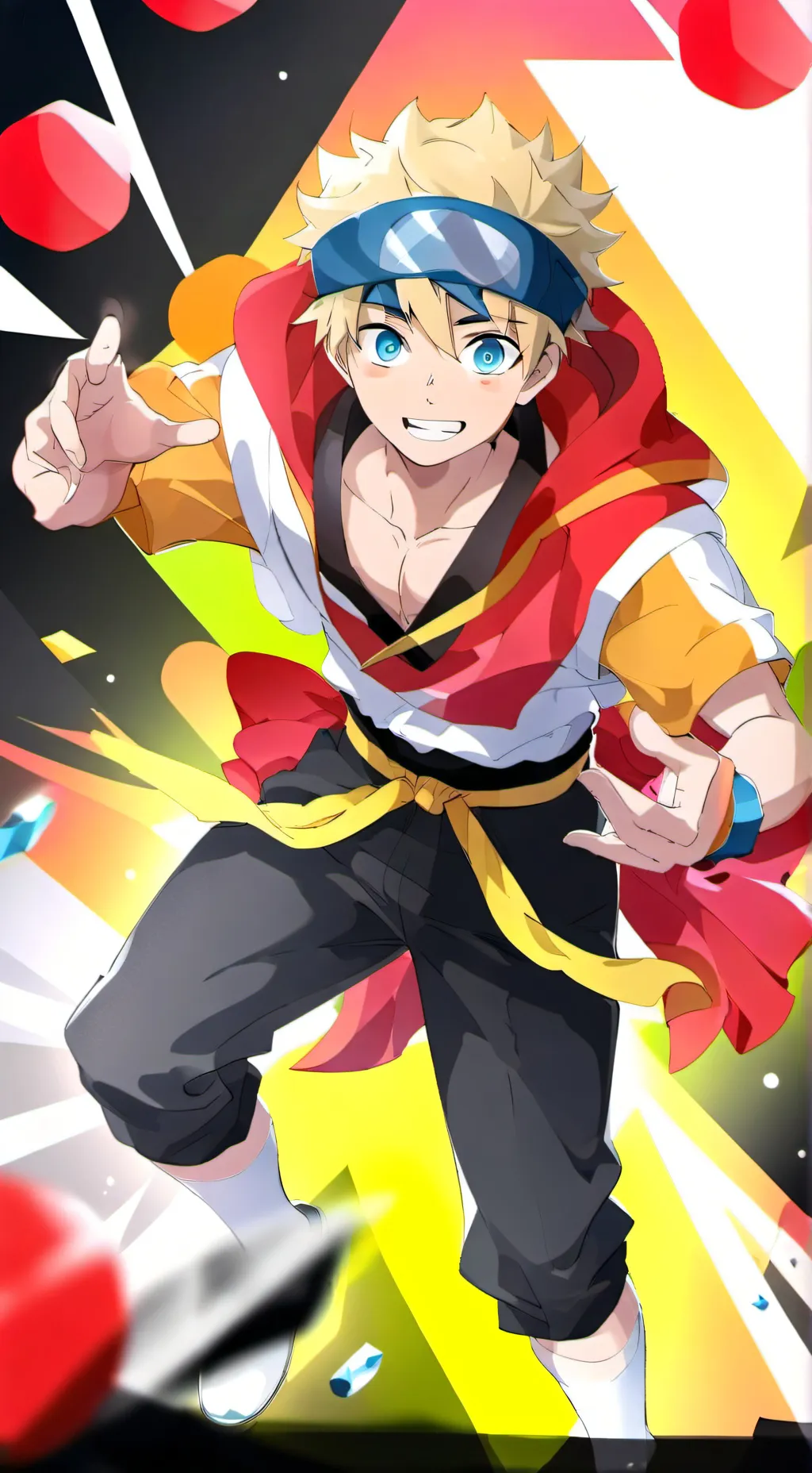 ai character: boruto time travel background