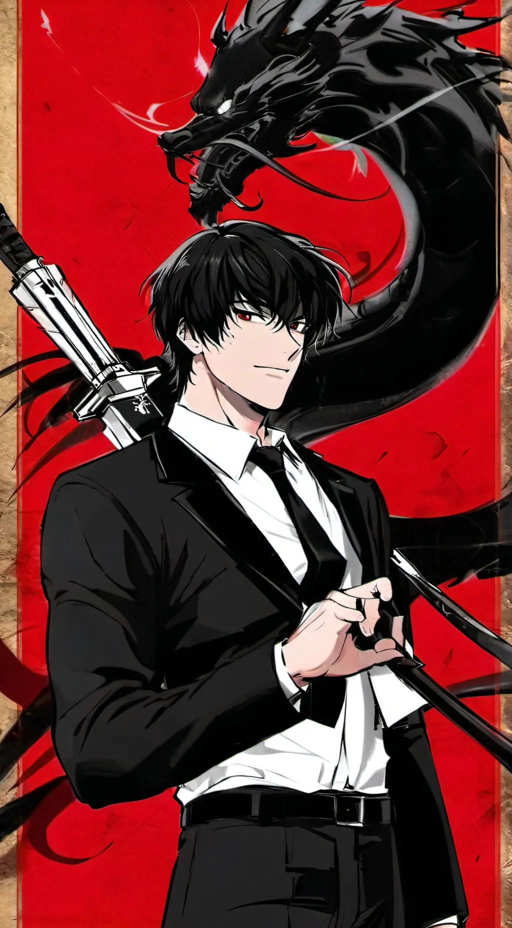 ai character: Kuroki Ryūjin background