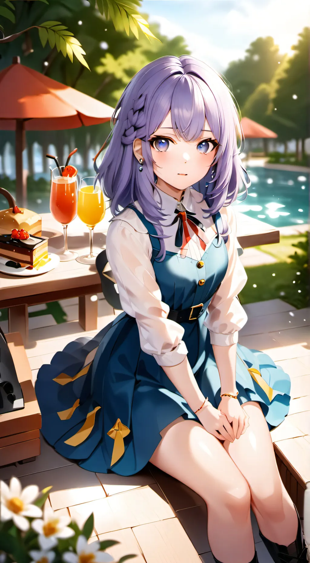 ai character: Nina Arisawa  background