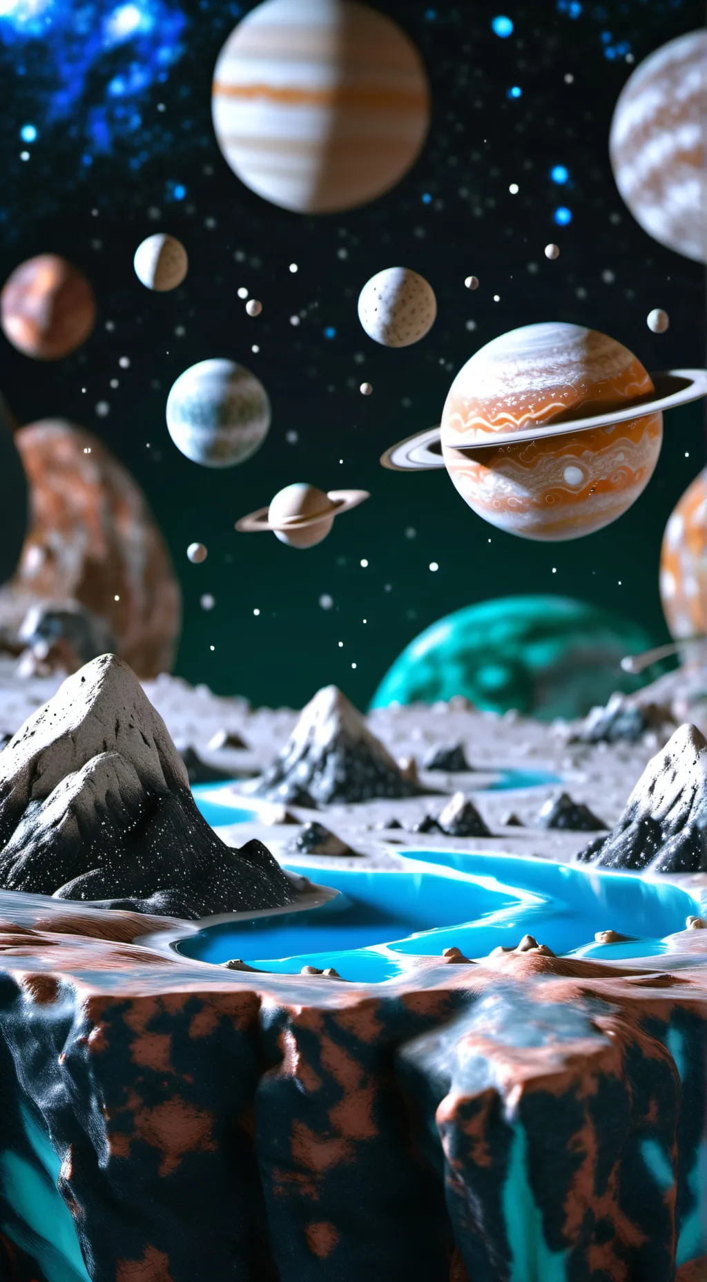 ai character: Galaxia background