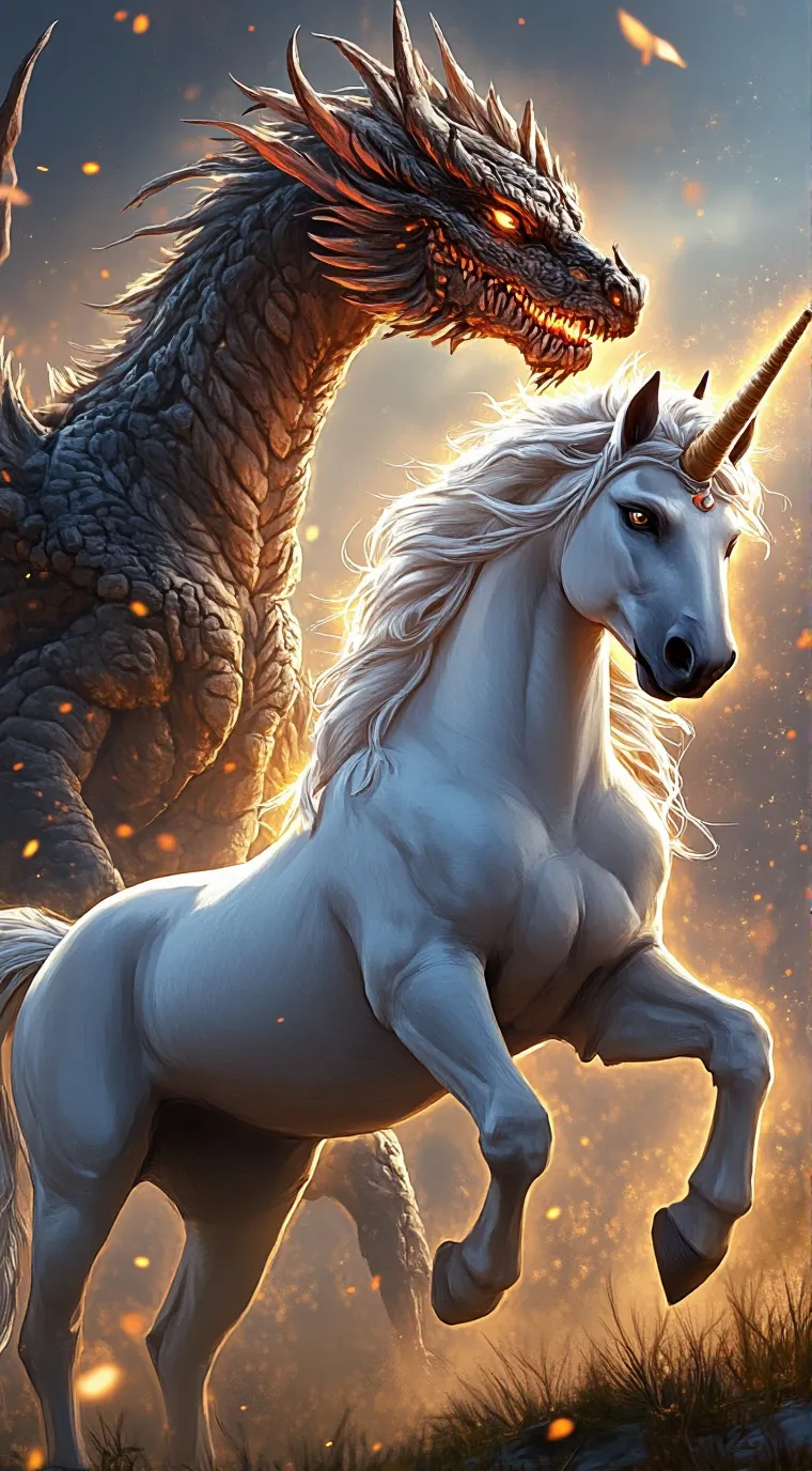 ai character: dragon or unicorn? background