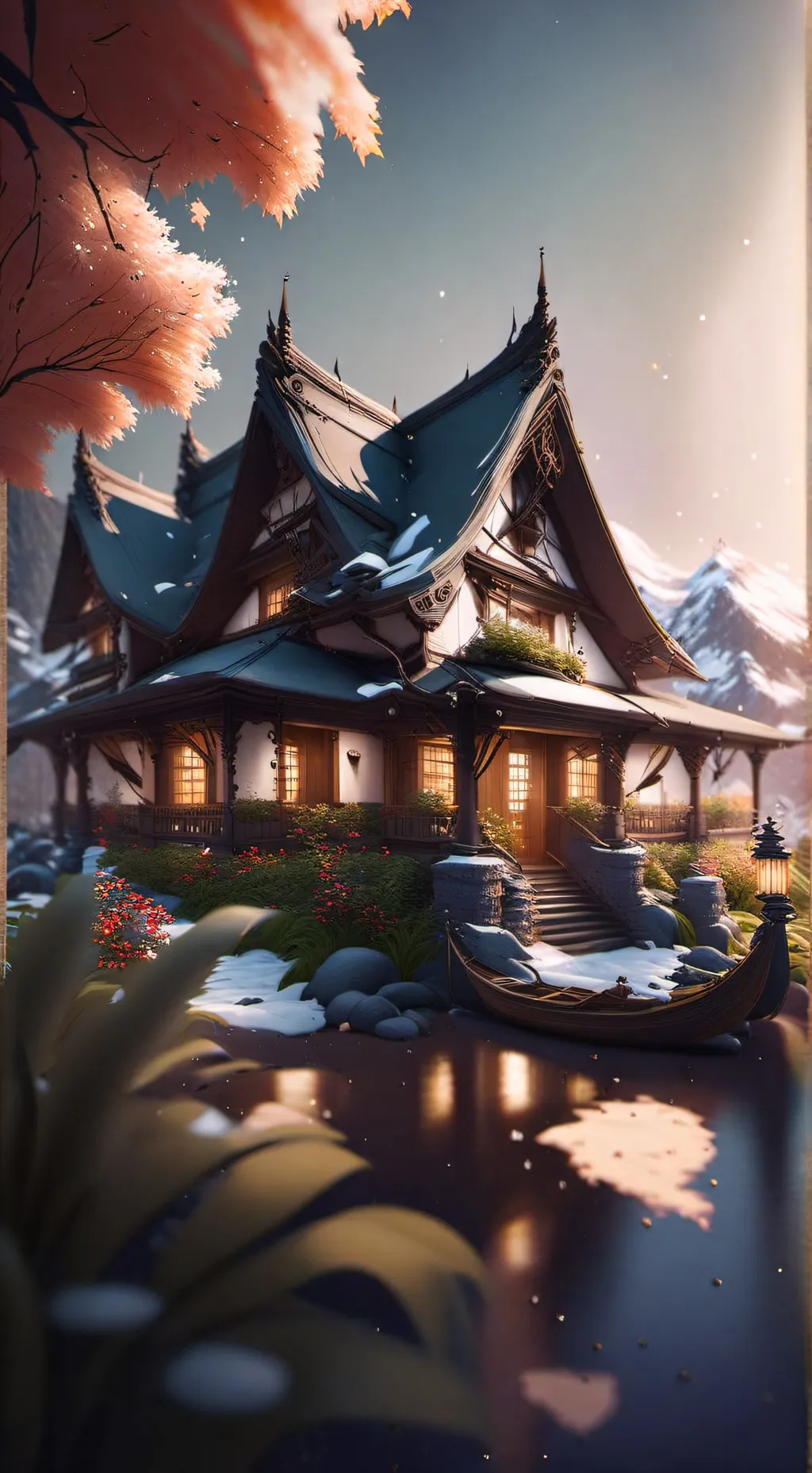 ai character: bop house  background