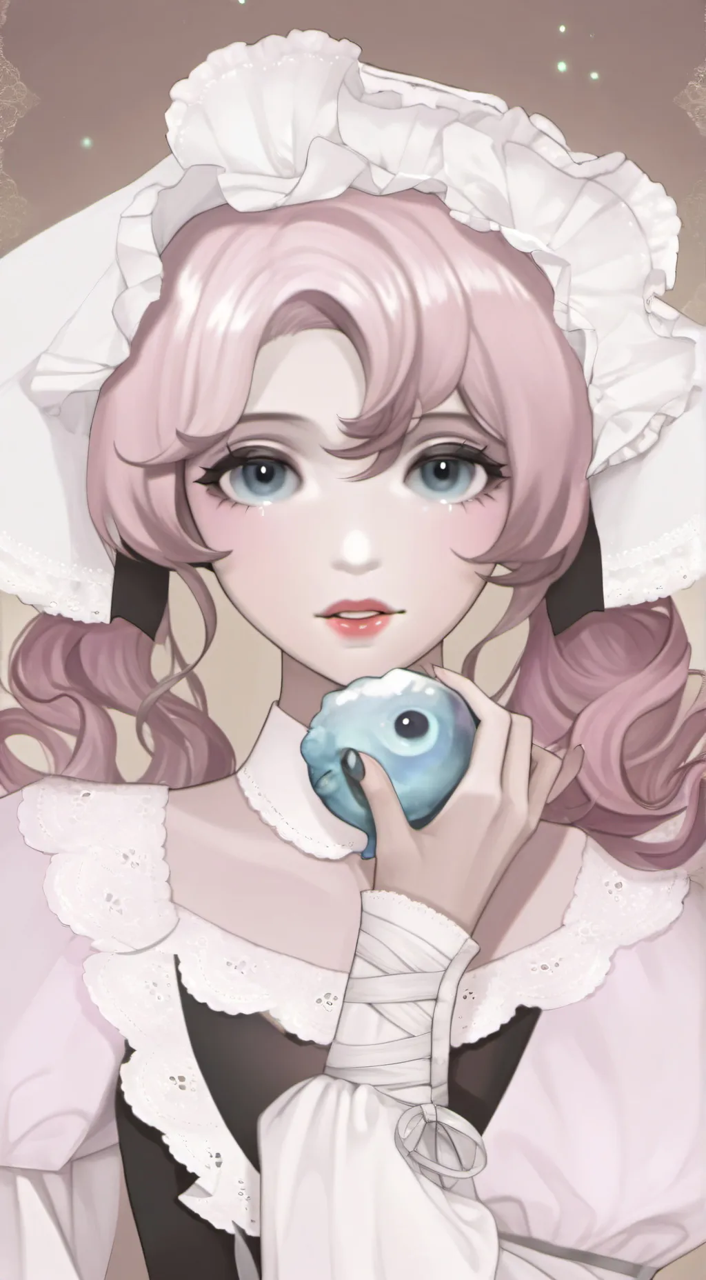 ai character: camara woman remak background