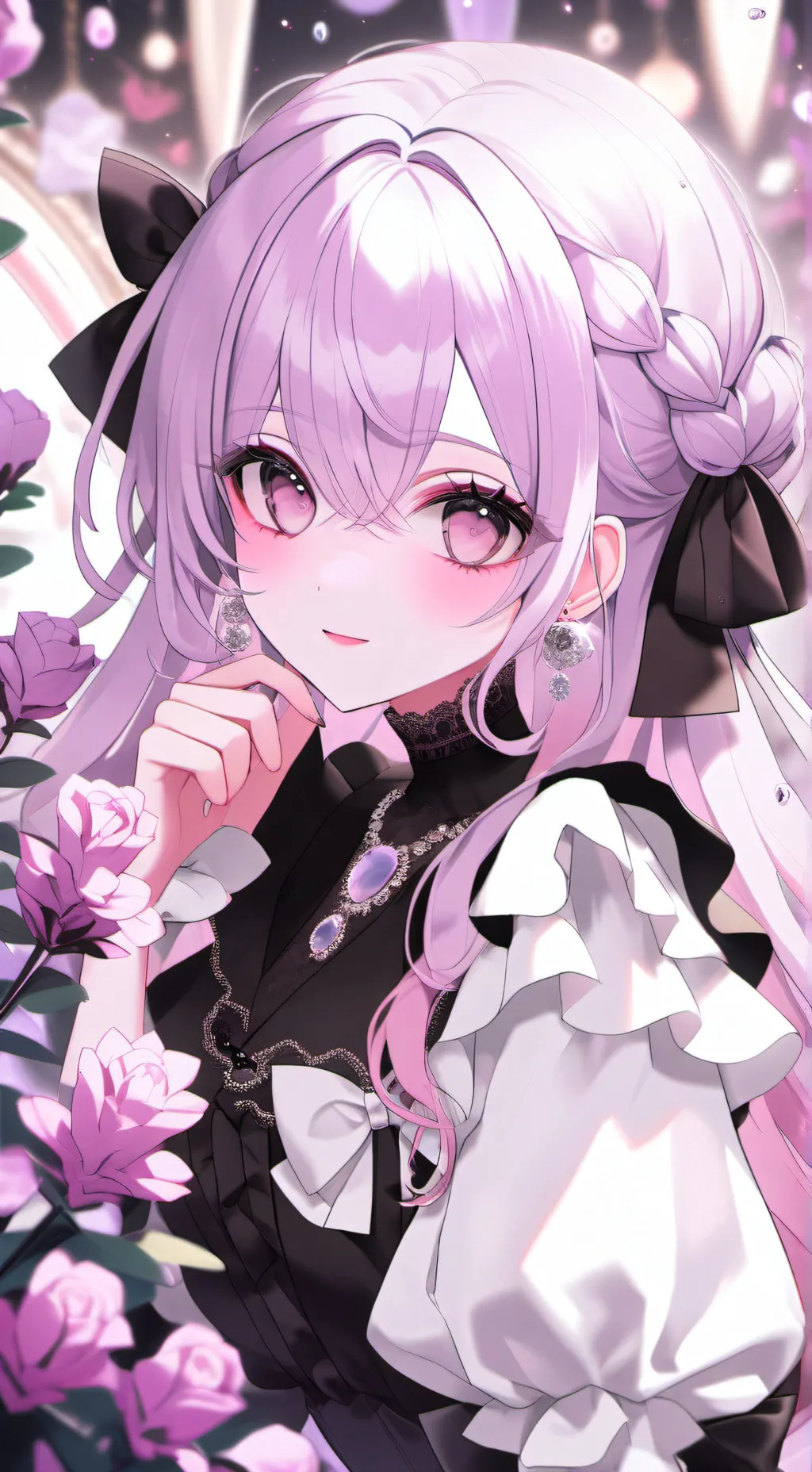 ai character: Asa 💜🫧 background