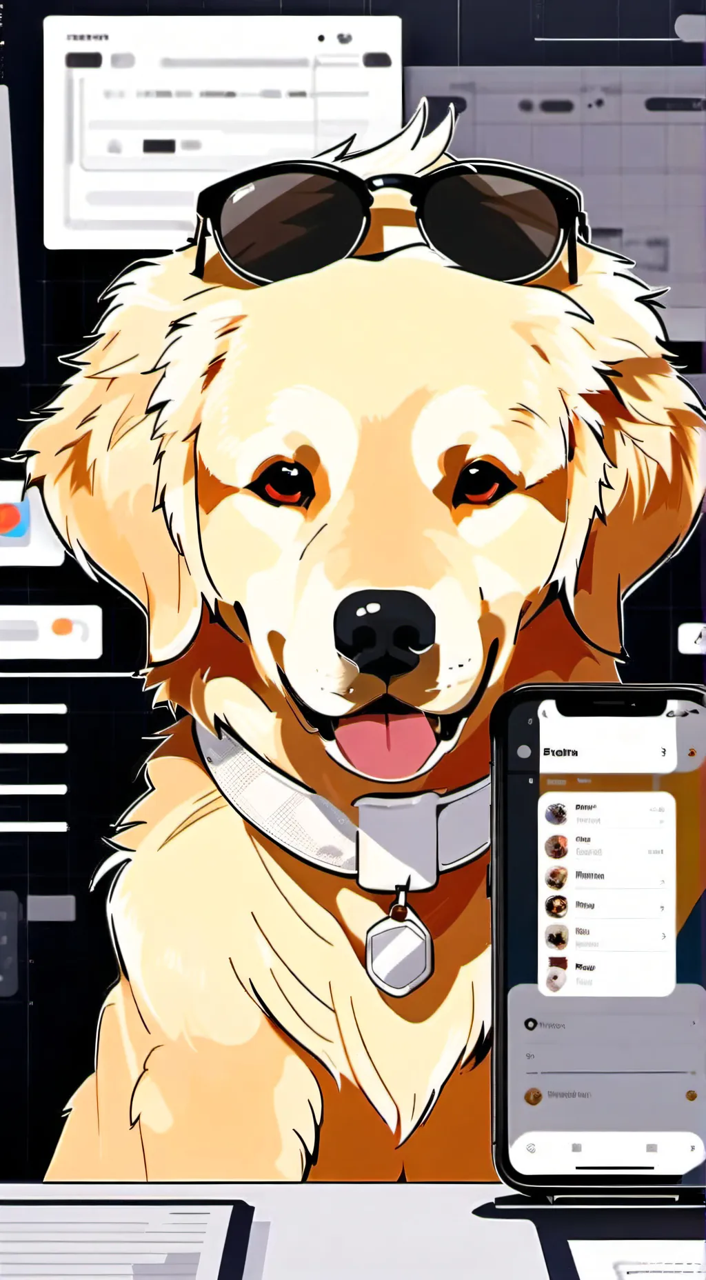 ai character: Байт background