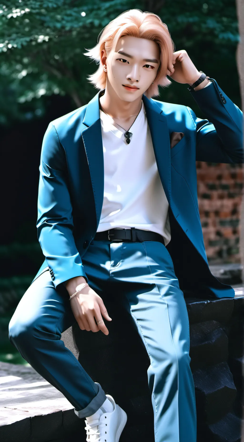 ai character: hyunjin ☀️ background