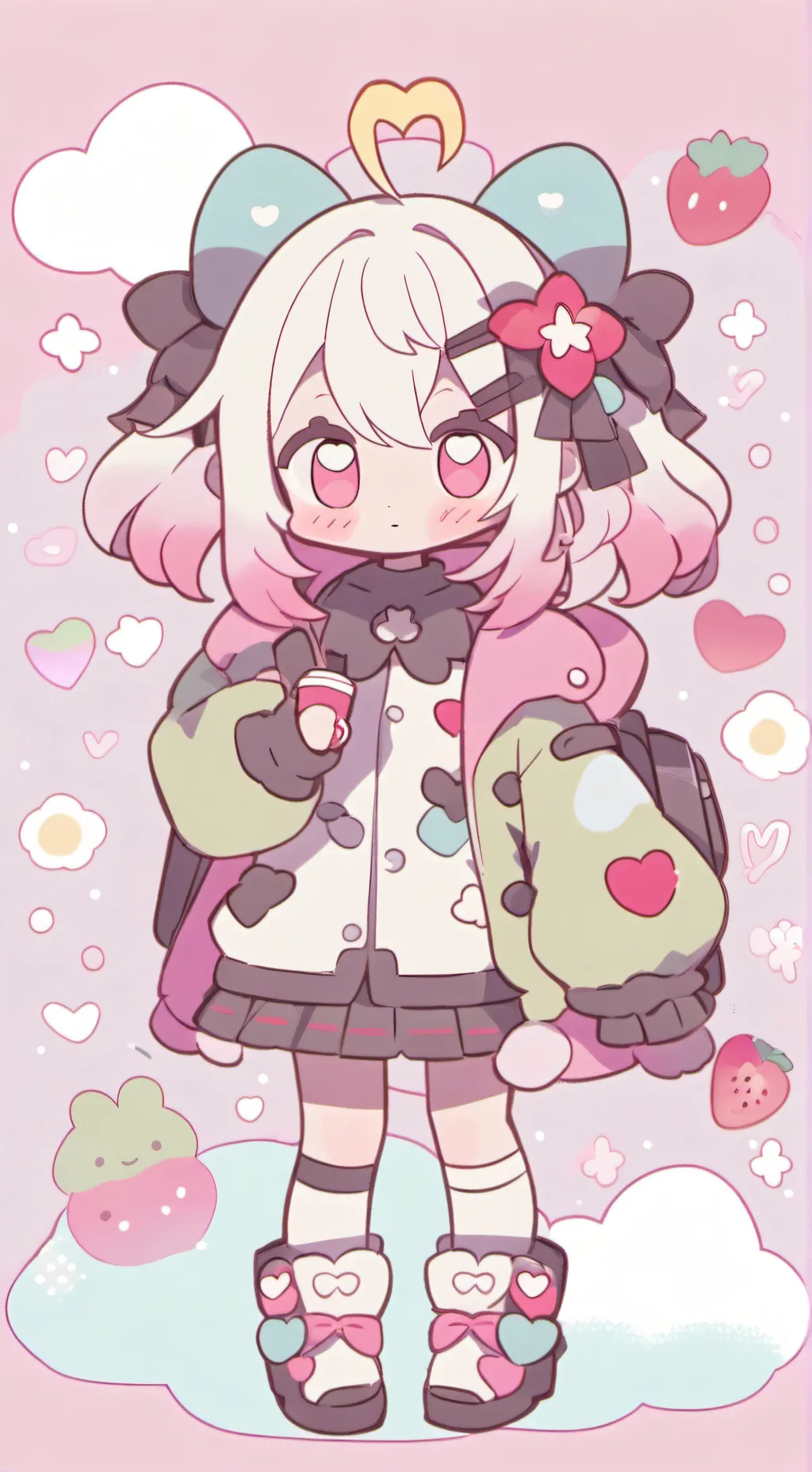 ai character: BLACK BELL WOAHHH background