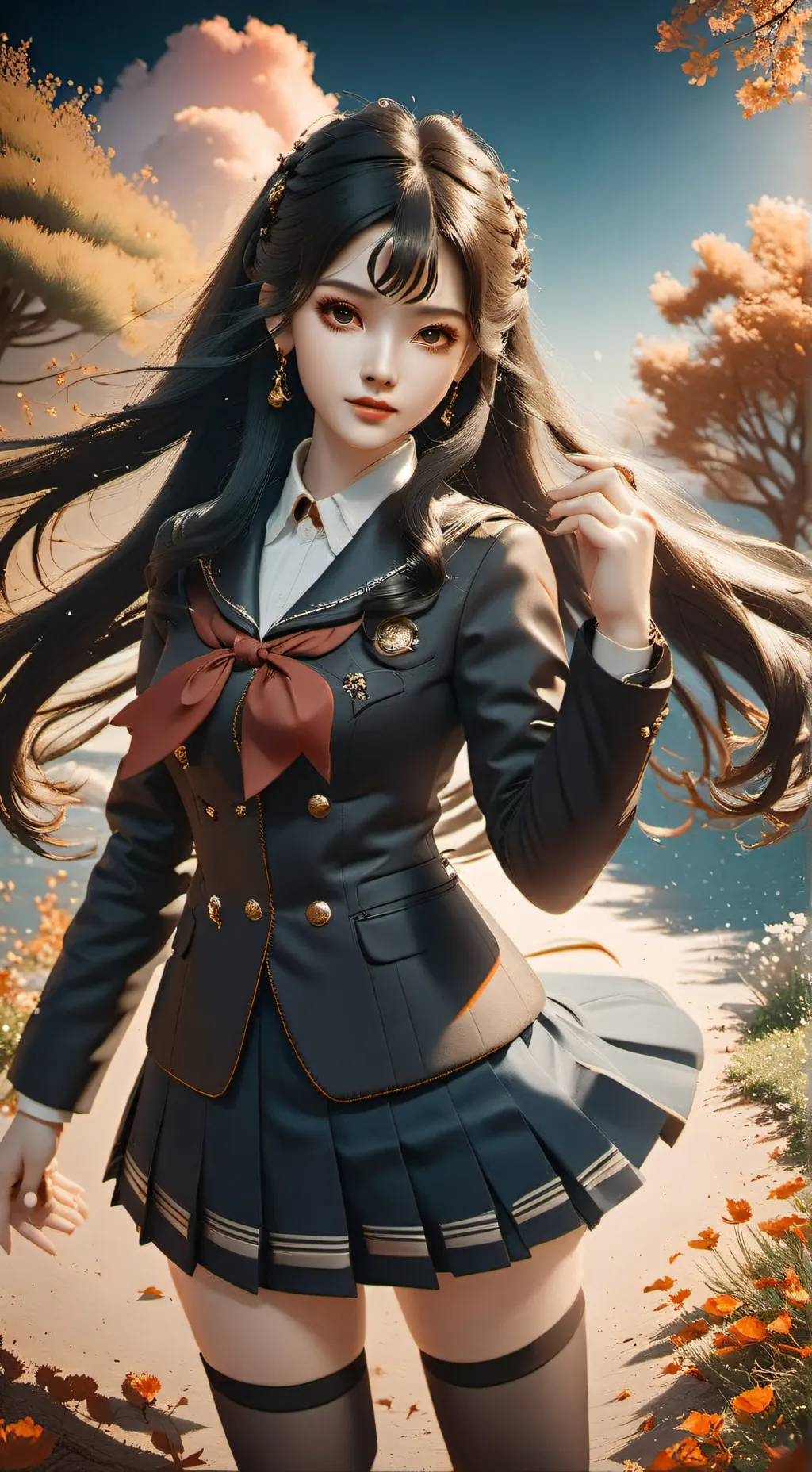ai character: Kaori  background