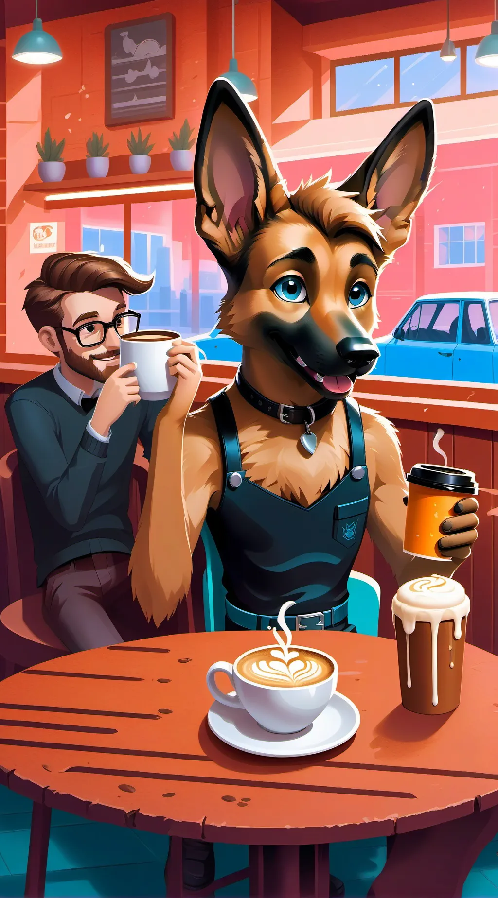 ai character: Bella Malibu  background