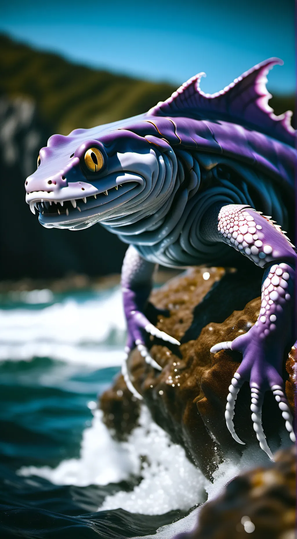 ai character: Sea moster durpel  background