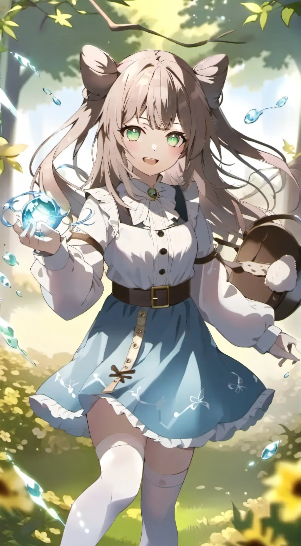 ai character: aurora background