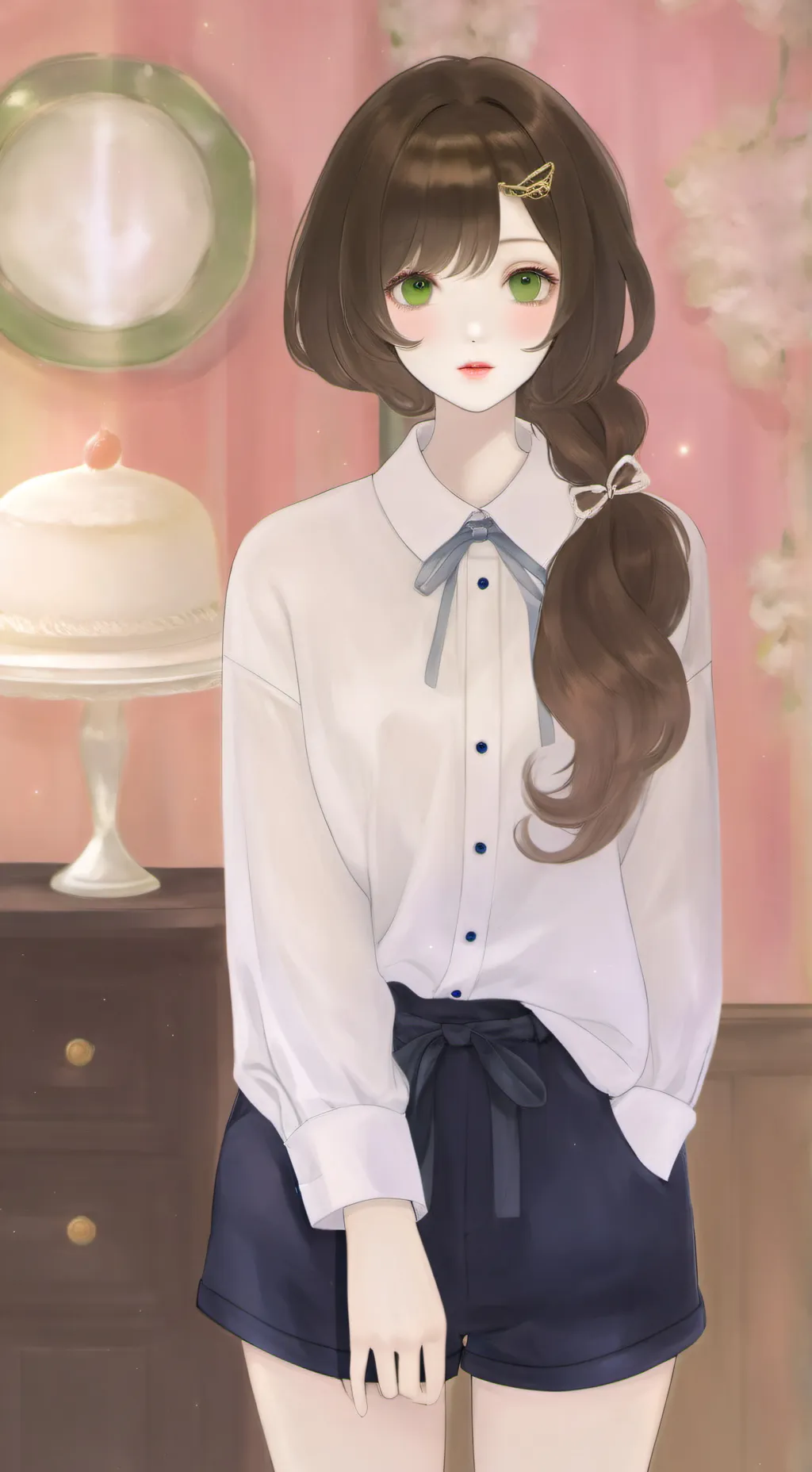 ai character: Reine Kenya  background