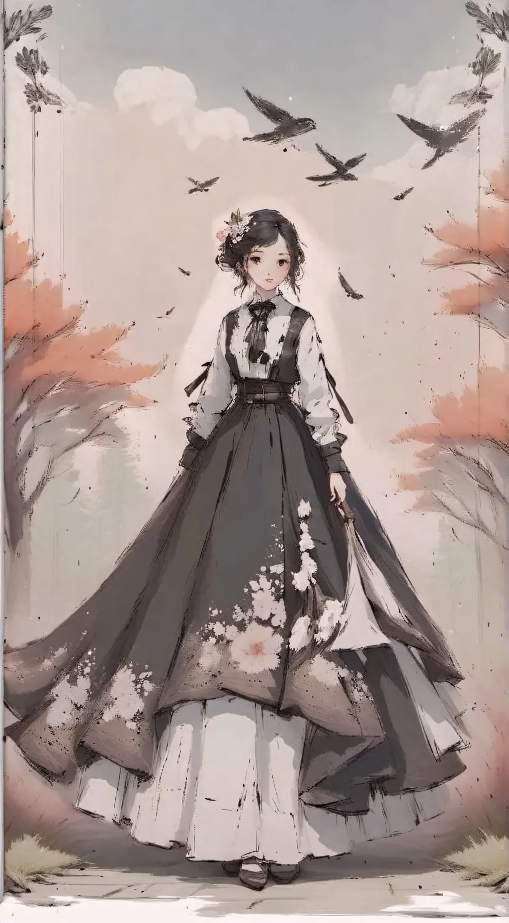 ai character: smile ☠️ background