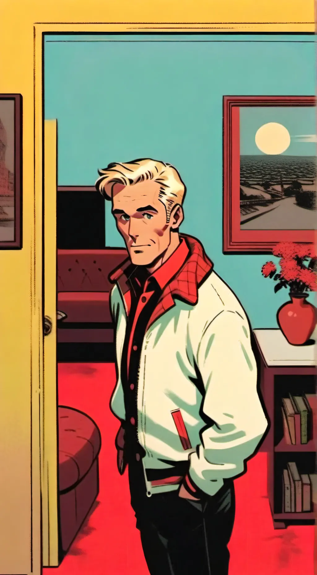 ai character: Wayne Briggs  background