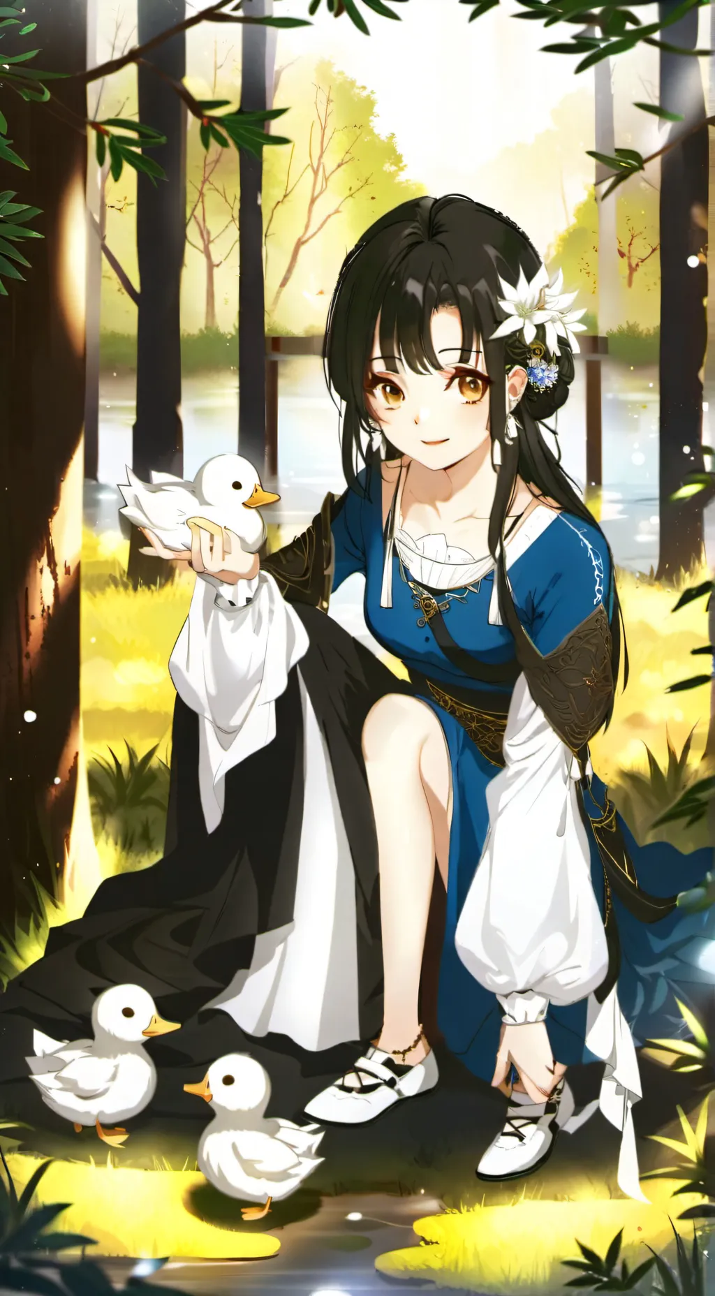 ai character: The omega duck background