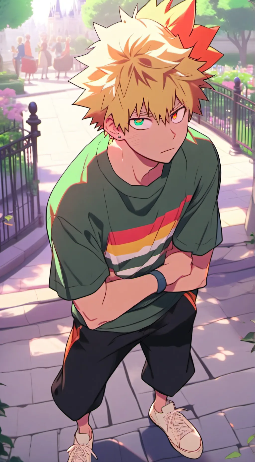 ai character: bakugo x y/n background