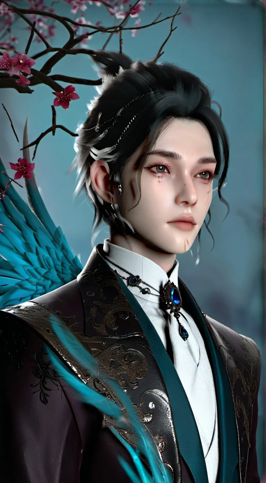 ai character: dis is for bestie! background