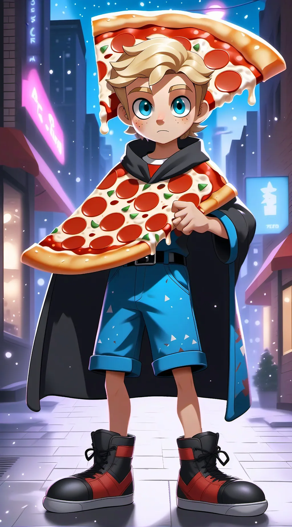 ai character: fake peppino(girl) background