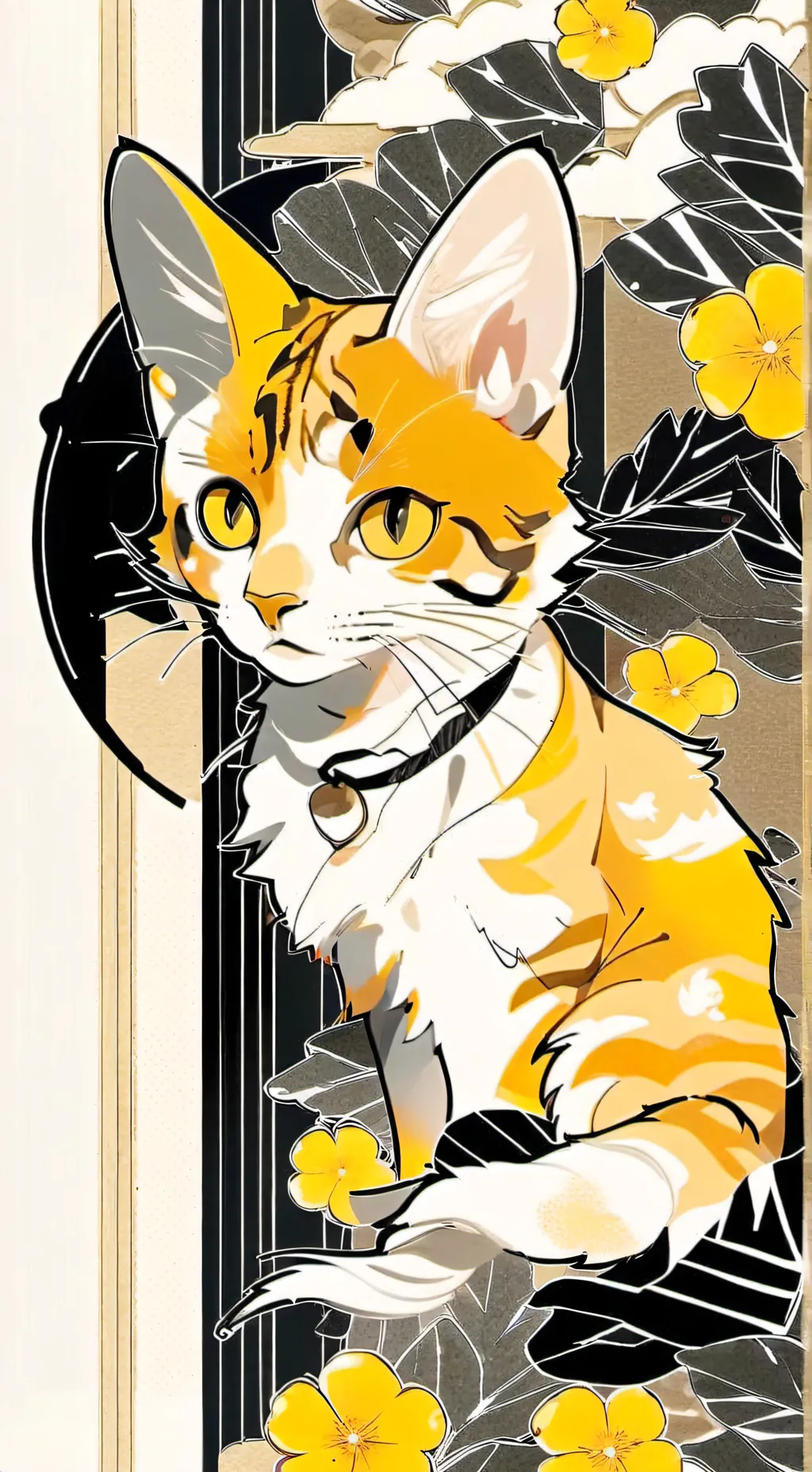 ai character: sunflower background