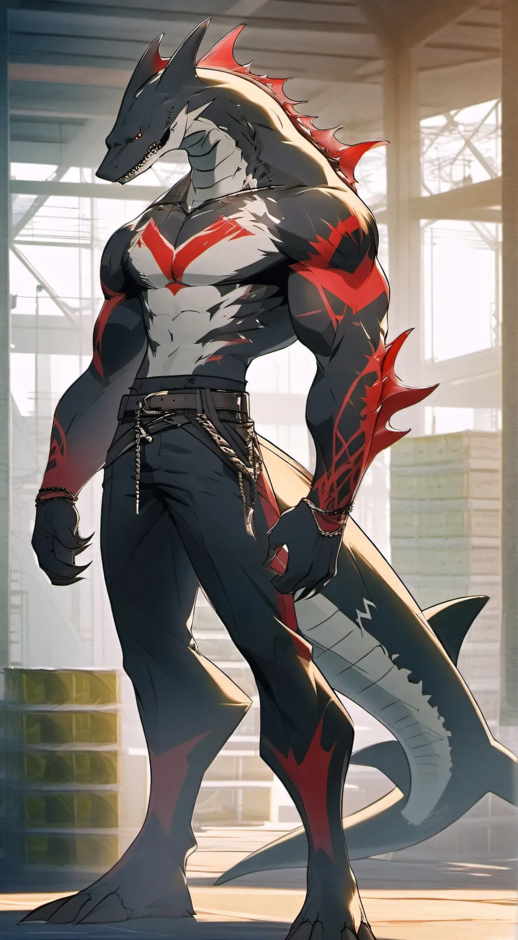 ai character: Simon Shark background