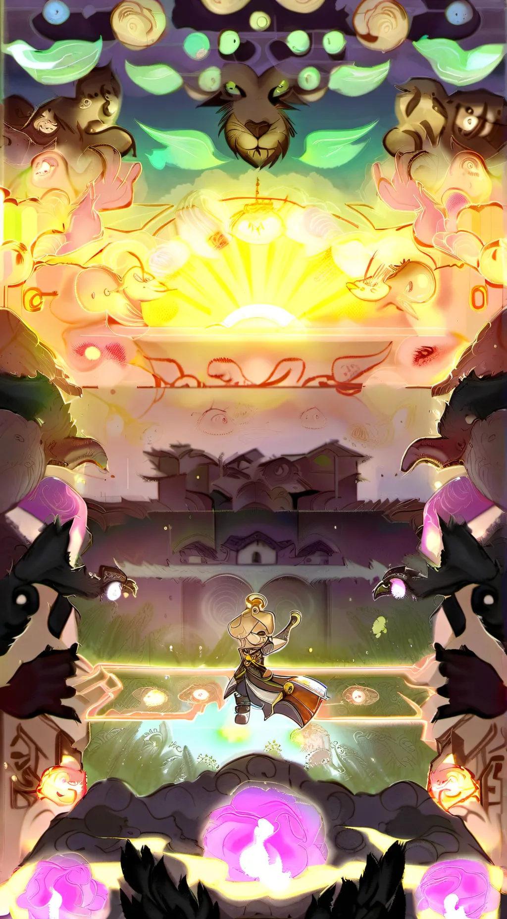 ai character: pure lily background