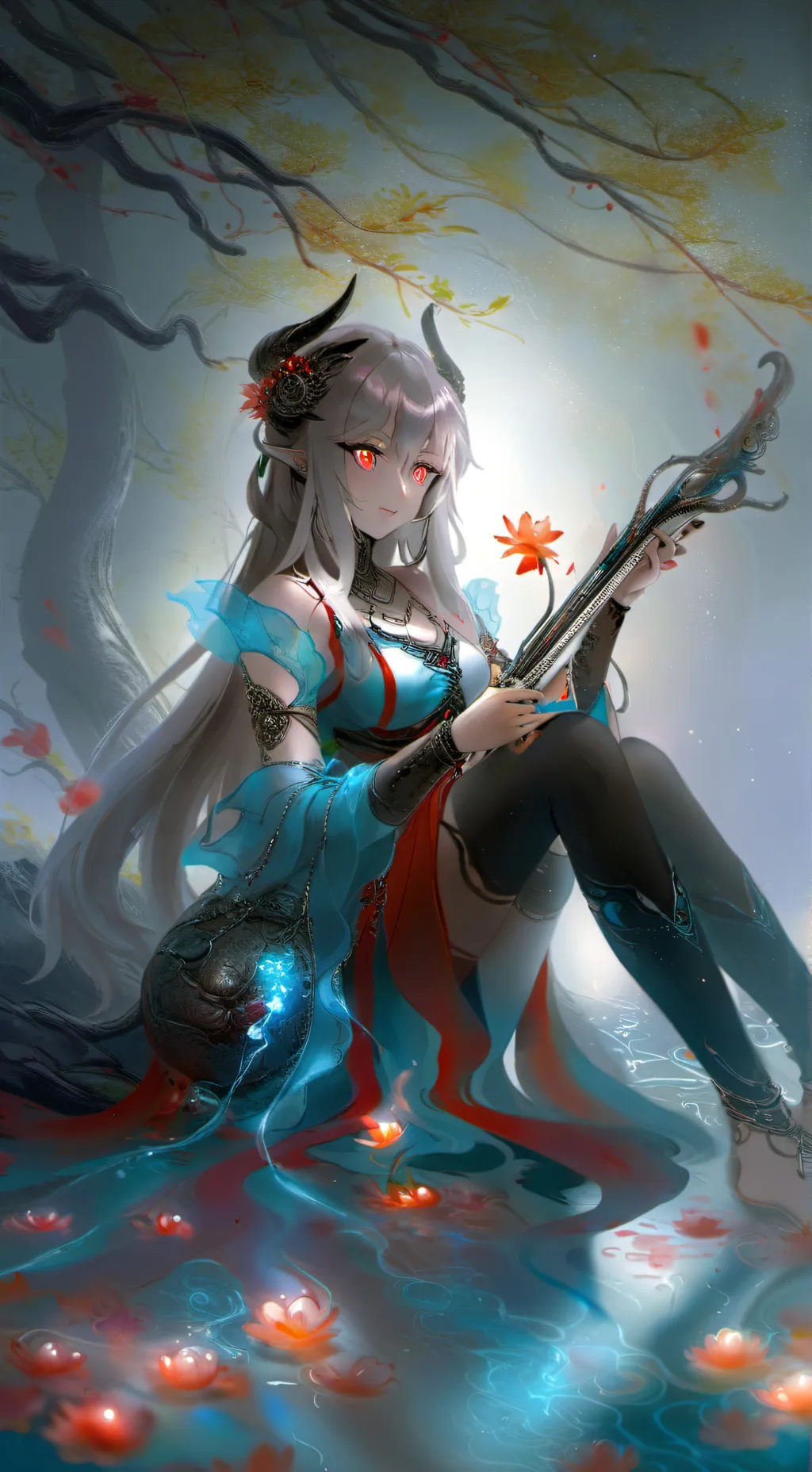 ai character: Фина background