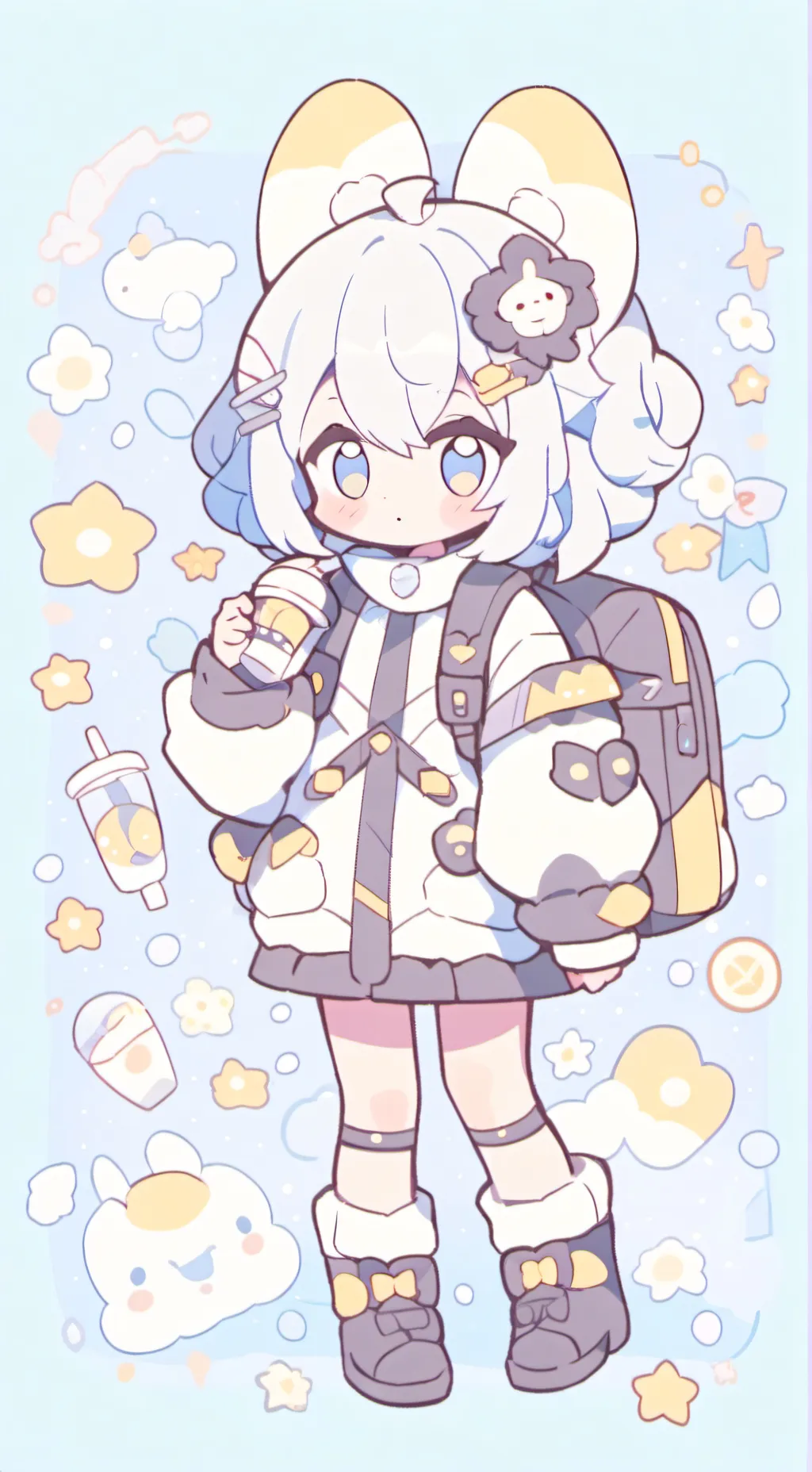 ai character: Monty x sun background