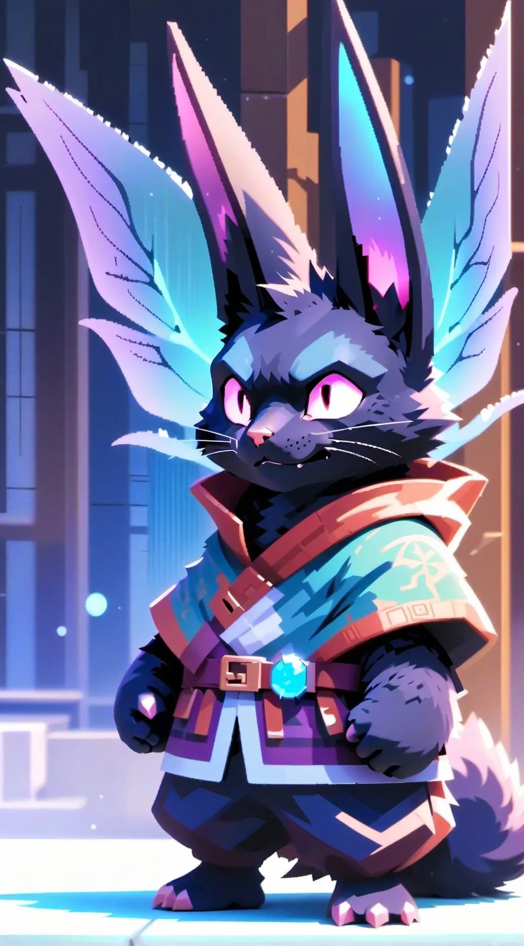 ai character: коТок background