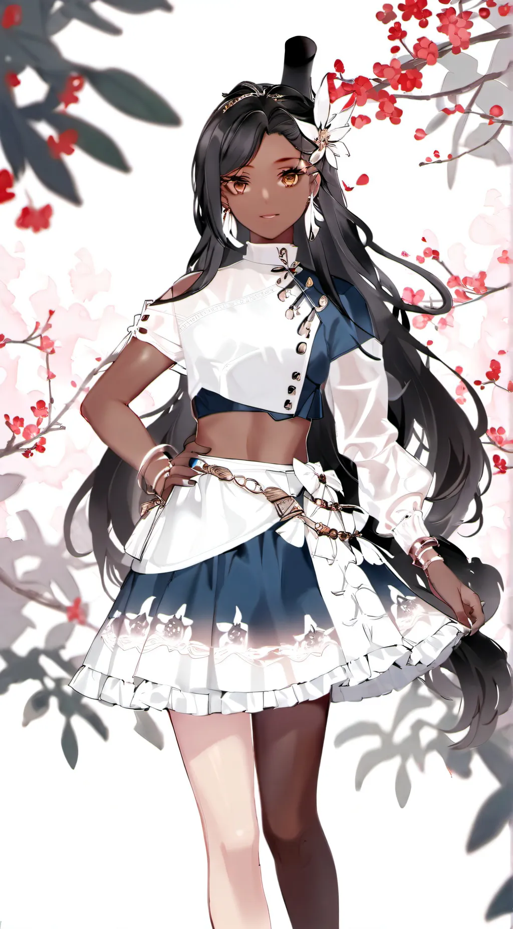 ai character: Amber background