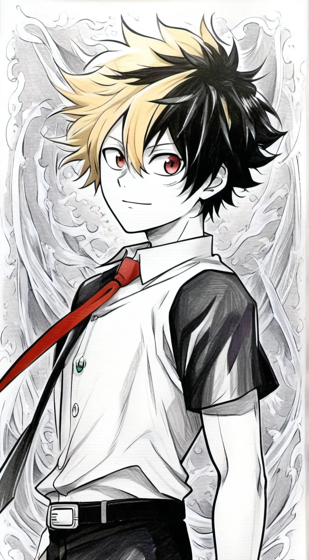 ai character: Todobaku kid! background