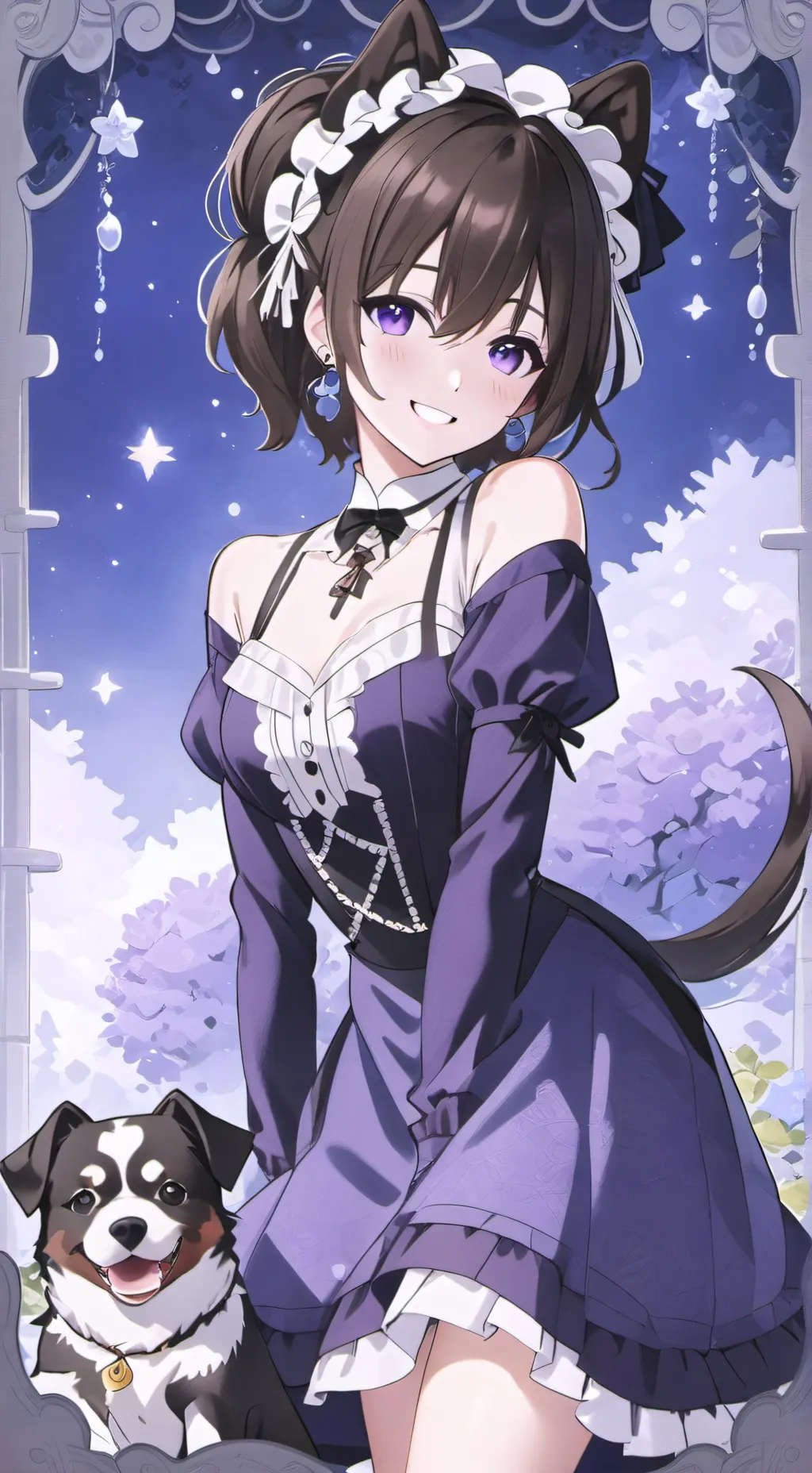 ai character: Velvet background