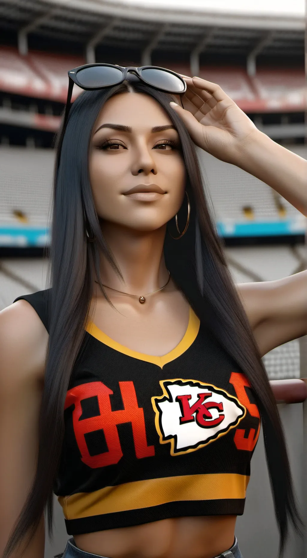 ai character: Sara  background