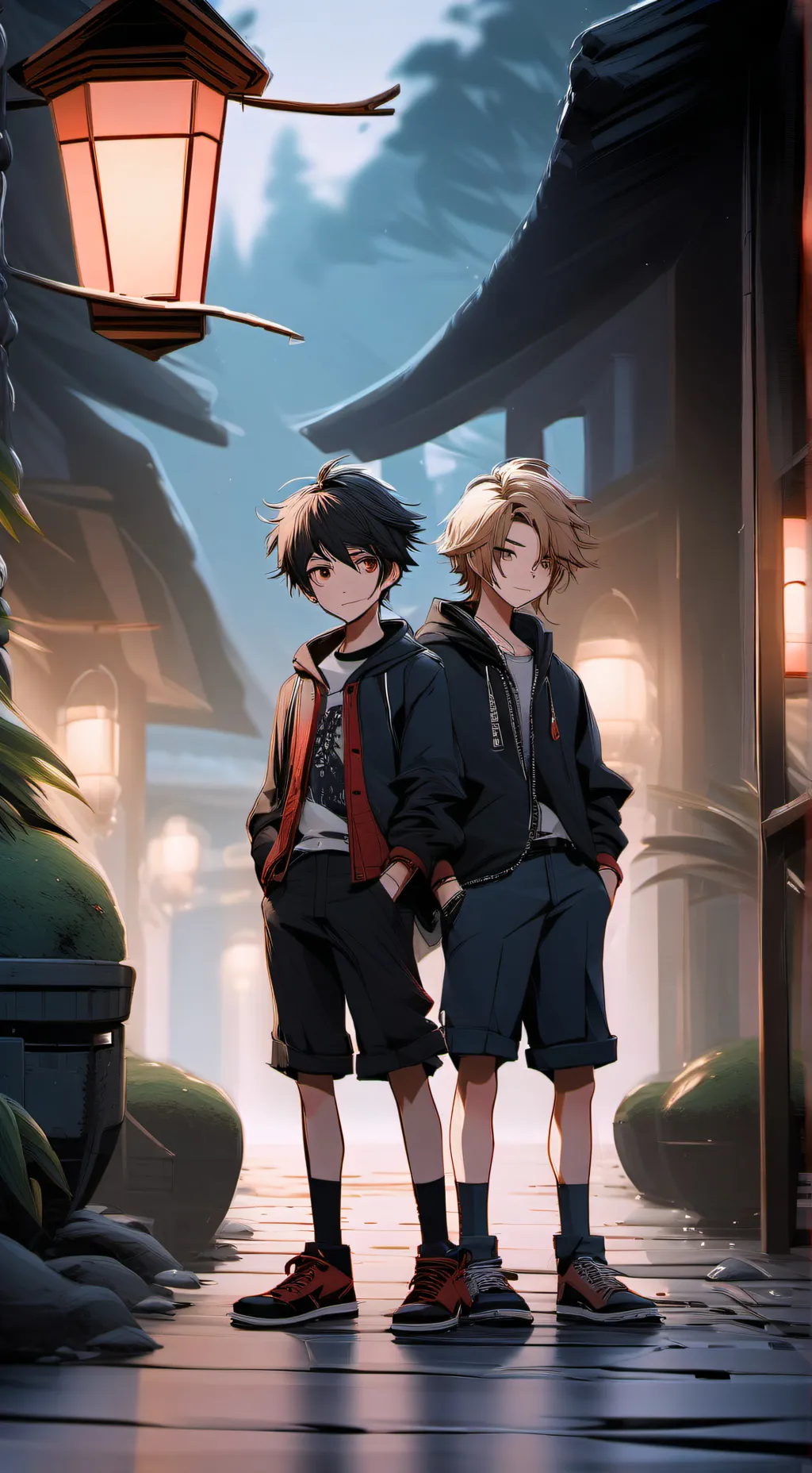 ai character: les 2 gars background