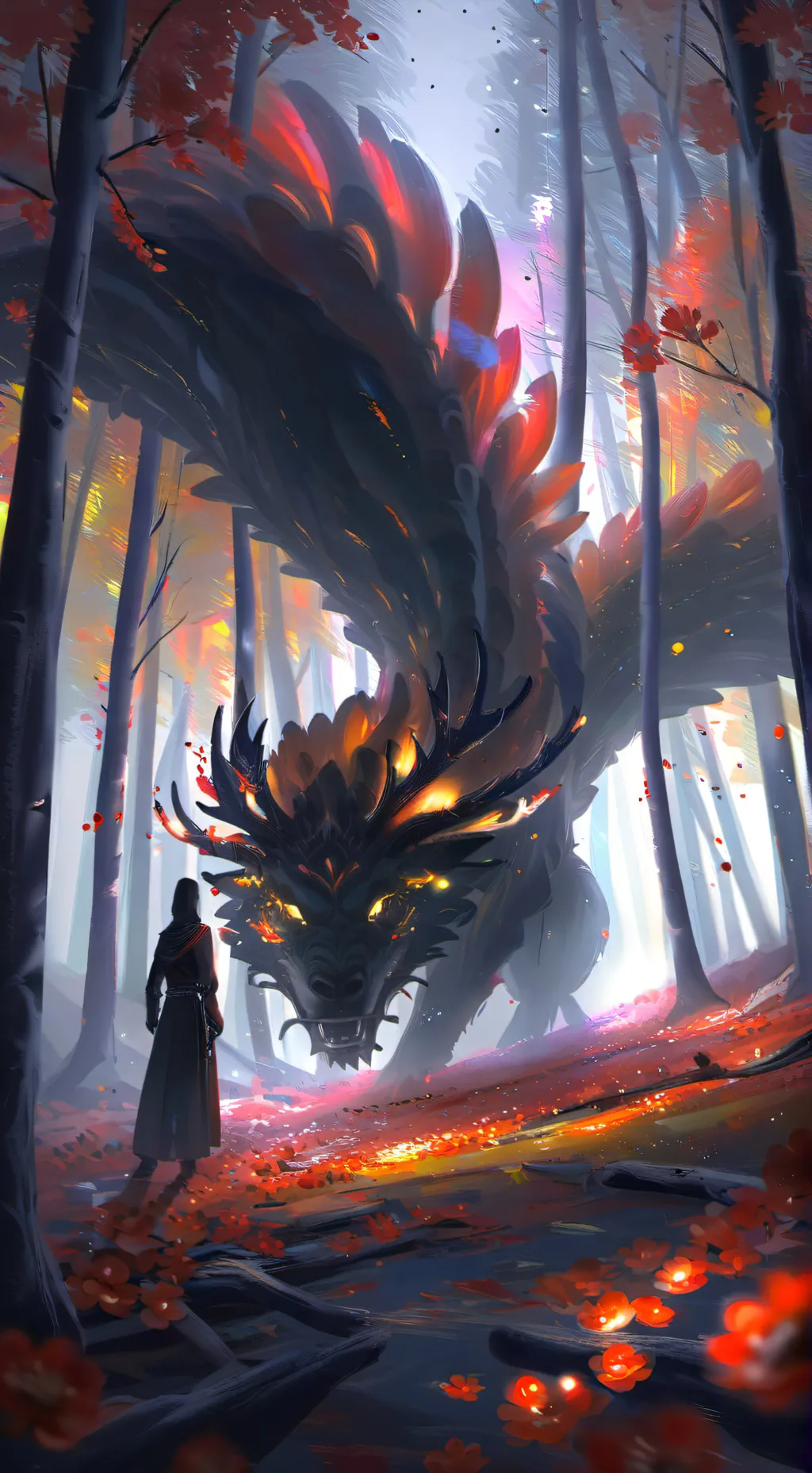 ai character: drangon king background